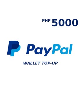 PayPal Wallet PHP 5000 Top Up Key GLOBAL